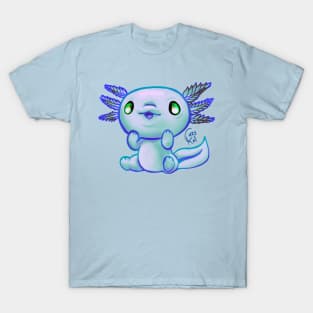 Cutie Axolotl Ocean themed T-Shirt